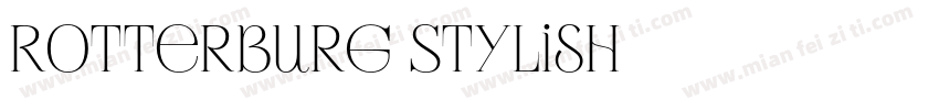 Rotterburg Stylish字体转换
